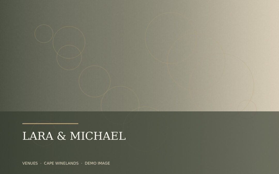 Lara & Michael at The Glasshouse at Lourens